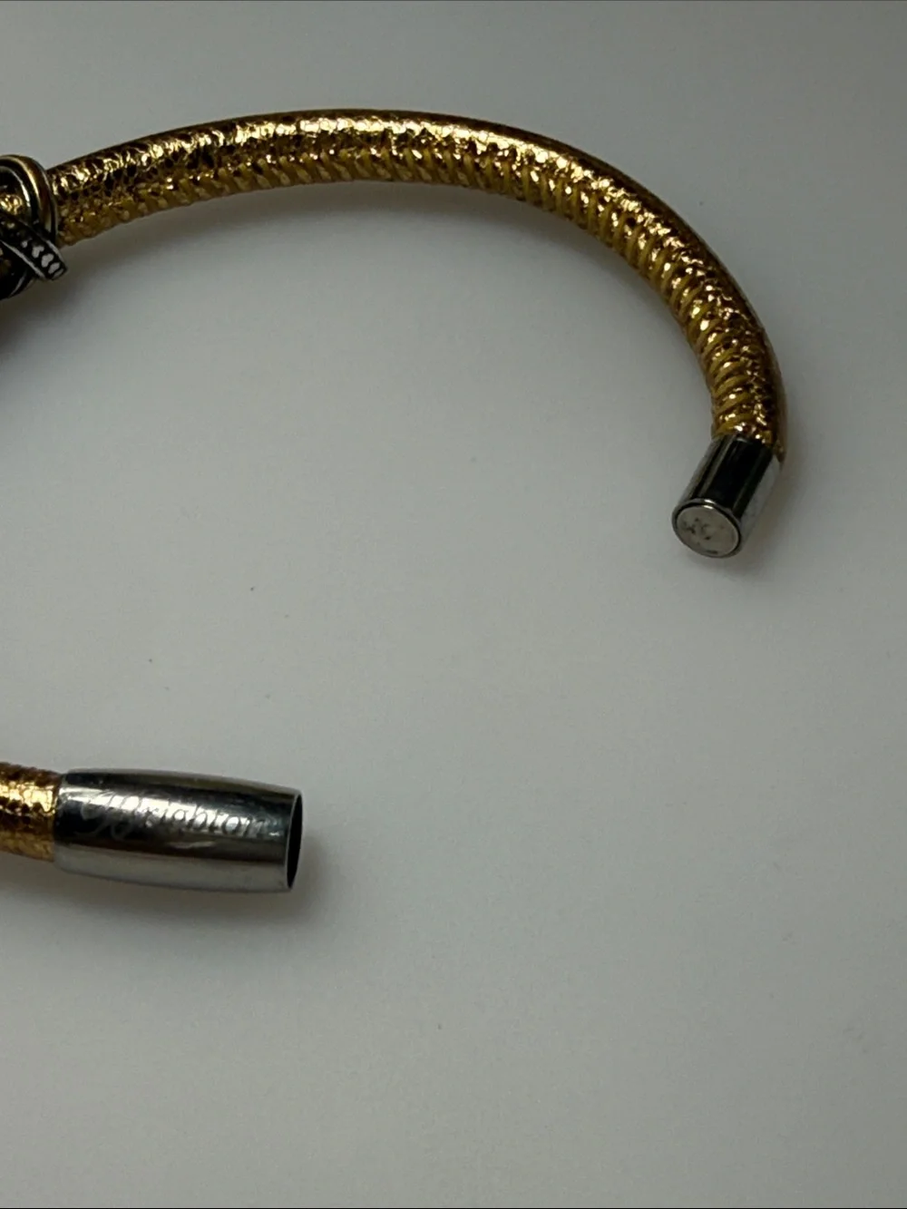 Brighton Woodstock Single Gold and Silver Bracelet